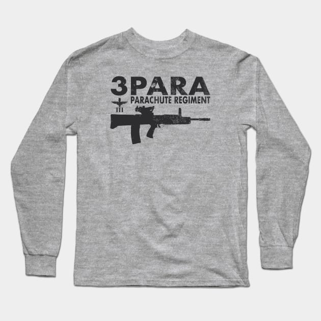 3 Para Parachute Regiment (distressed) Long Sleeve T-Shirt by TCP